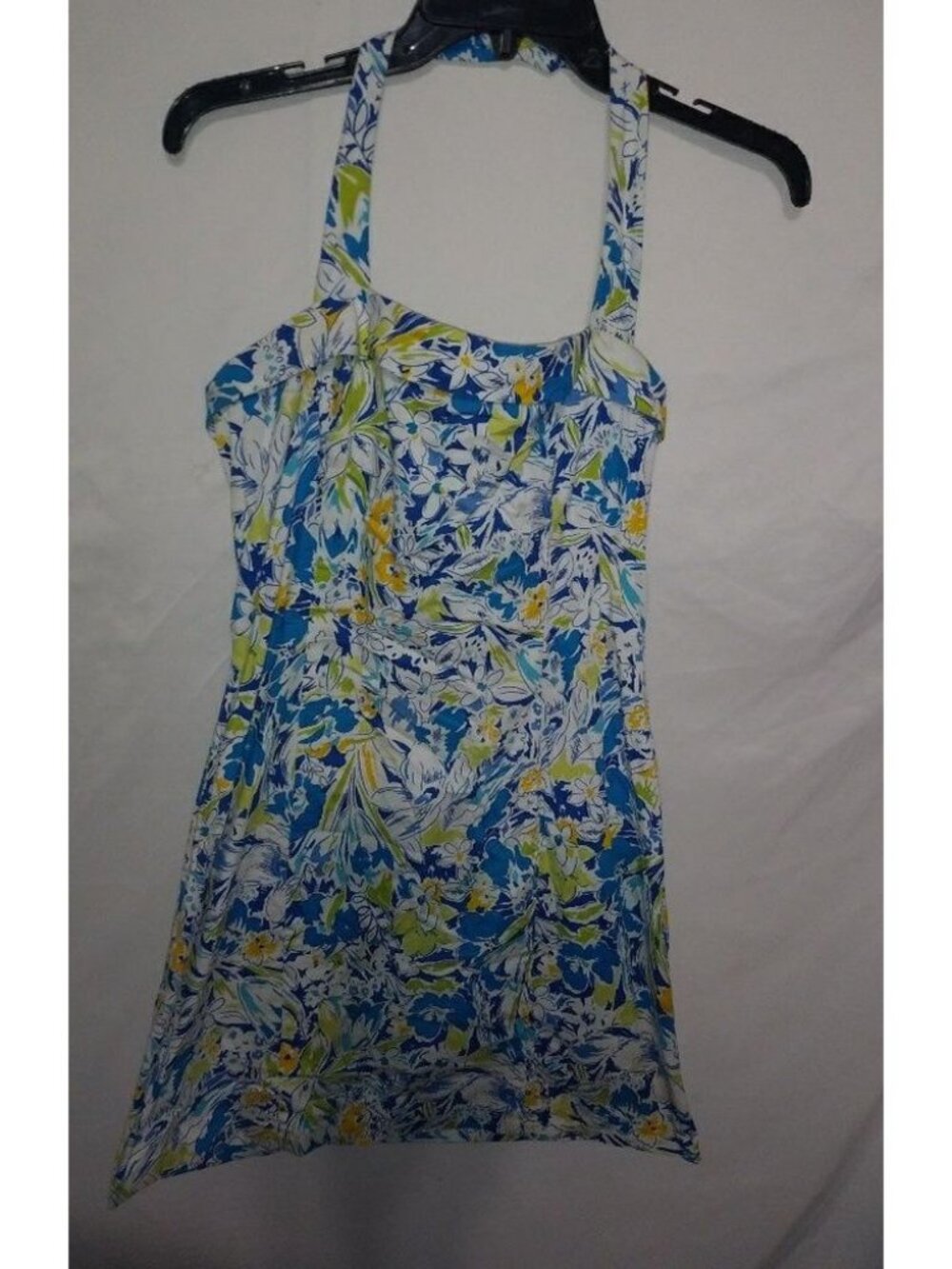 Alyn Paige 11 Blue Tropics PinUp Halter Dress